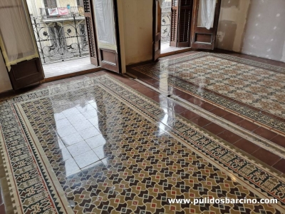 Pulido y abrillantado de mosaico