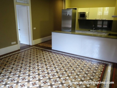 Cocina con suelos Nolla