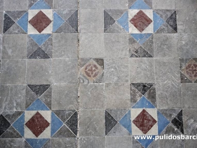 Pulido de suelos de mosaico en Barcelona - Pulidos Barcino