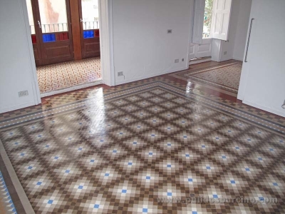 Pulido de suelos de mosaico en Barcelona - Pulidos Barcino
