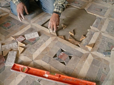 Pulido de suelos de mosaico en Barcelona - Pulidos Barcino