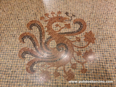Pulido de suelos de mosaico en Barcelona - Pulidos Barcino