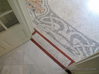 Pulido de suelos de mosaico en Barcelona - Pulidos Barcino
