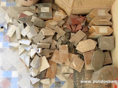 Pulido de suelos de mosaico en Barcelona - Pulidos Barcino