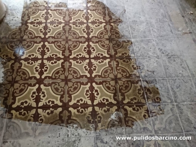 Pulido de suelos de mosaico en Barcelona - Pulidos Barcino