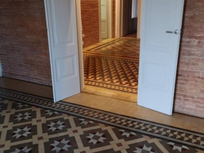 Pulido de suelos de mosaico en Barcelona - Pulidos Barcino