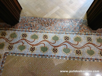Pulido de suelos de mosaico en Barcelona - Pulidos Barcino