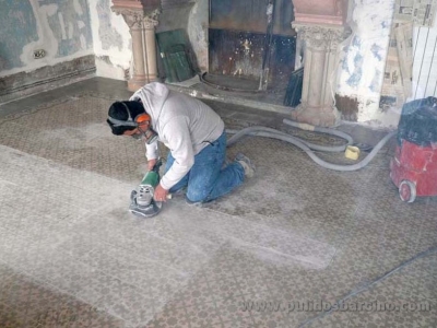 Pulido de suelos de mosaico en Barcelona - Pulidos Barcino