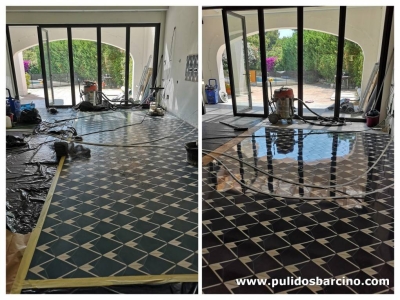 Antes y después del pulido