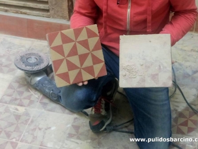 Pulido de suelos de mosaico en Barcelona - Pulidos Barcino
