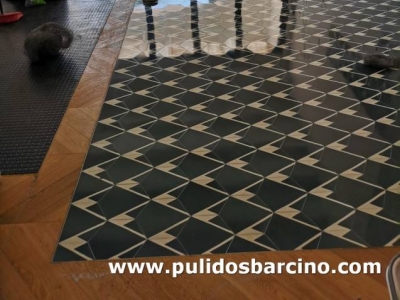 Pulido de suelos de mosaico en Barcelona - Pulidos Barcino