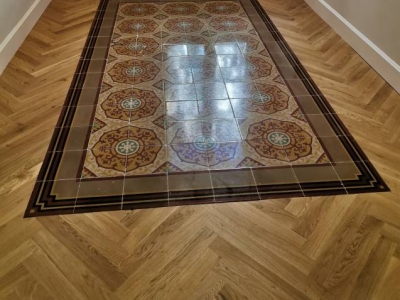 Pulido de suelos de mosaico en Barcelona - Pulidos Barcino