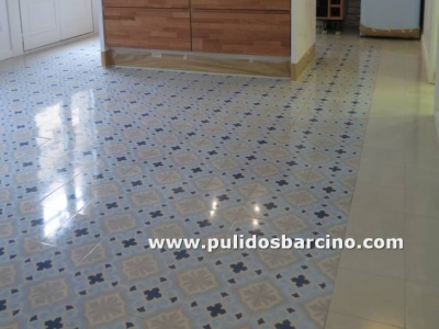Pulido de suelos de mosaico en Barcelona - Pulidos Barcino
