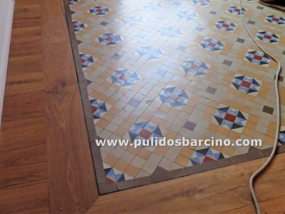 Pulido de suelos de mosaico en Barcelona - Pulidos Barcino