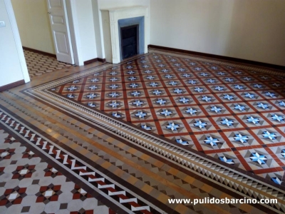 Pulido de suelos de mosaico en Barcelona - Pulidos Barcino