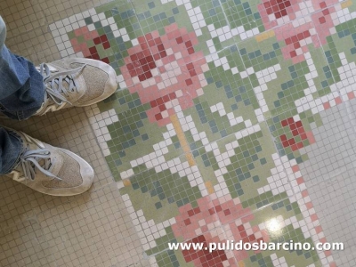 Pulido de suelos de mosaico en Barcelona - Pulidos Barcino