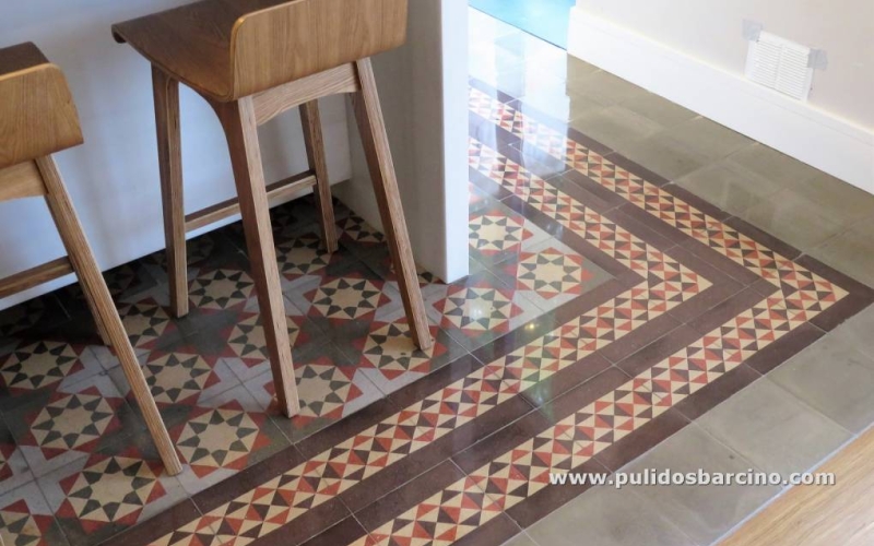 Baldosas de mosaico hidráulico pulido 