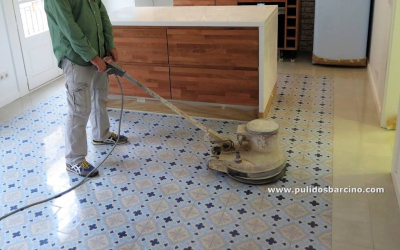 Abrillantar mosaico hidráulico 