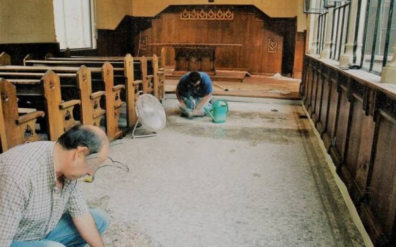 Restauración de pavimentos de mosaico romano 