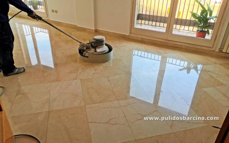 Precio abrillantar suelo mármol 