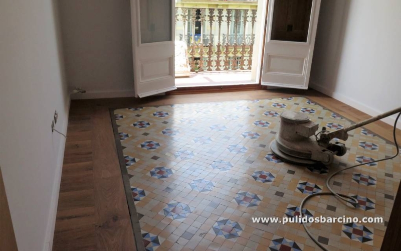 Pulir Nolla suelo mosaico 